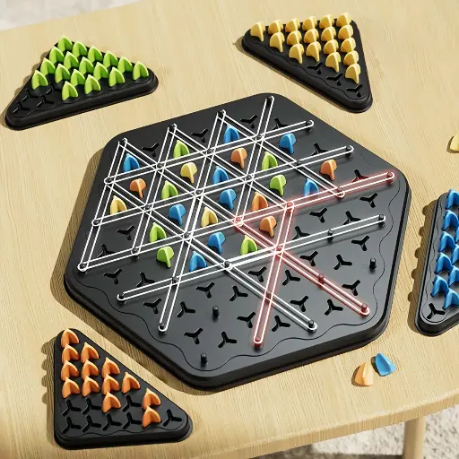Triggle: Strategická hra s gumičkami